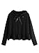 Romwe Women's Ruffle Hem Long Sleeve Pullover Hoodie Hooded Sweatshirt