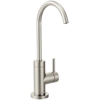 Moen S5530SRS Sip Modern Cold Water Kitchen Beverage Faucet with Optional Filtration System, Spot Resistant Stainless