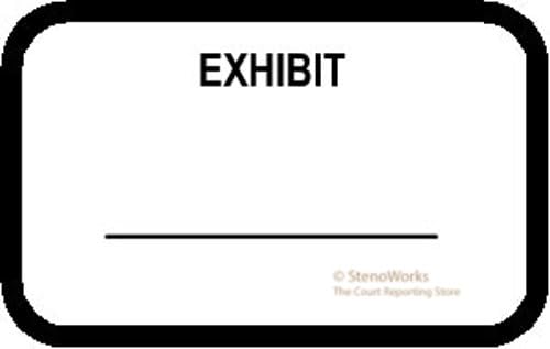 Exhibit Labels Stickers White 492 per Pack