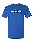 Custom Polaris RZR T Shirt - Polaris Off Road Shirt- RZR (M, Blue)