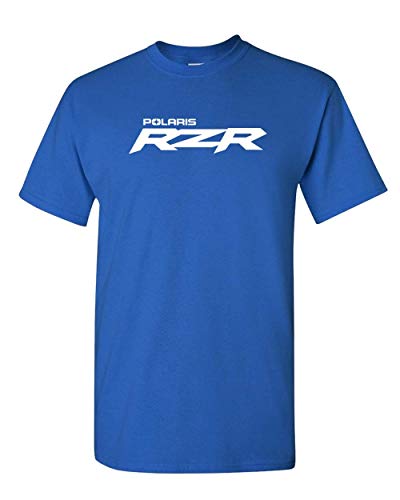 Custom Polaris RZR T Shirt - Polaris Off Road Shirt- RZR (M, Blue)