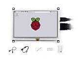 waveshare 5 Inch Resistive Touch Screen LCD(B) 800X480 High Resolution HDMI USB Interface for Raspberry Pi/BB Black/Banana Pi Mainboard/Raspberry Pi 3 Model B/3B+