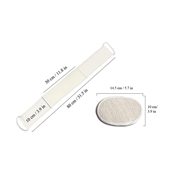 Exfoliating-Loofah-Back-Scrubber-Loofah-Pad-Natural-Plant-Materials-Bath-Loofa-Sponge-for-Shower-SPA-for-Men-and-Women Exfoliating Loofah Back Scrubber & Loofah Pad Natural Plant Materials Bath Loofa Sponge for Shower SPA for Men and Women