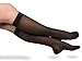 EvoNation Women’s Knee-High Graduated Compression Socks, 20-30 mmHg – Firm Pressure Sheer Socks, Support Stockings Hose, Black, X-Large