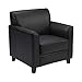 Flash Furniture HERCULES Diplomat Series Reception Set in Black LeatherSoft