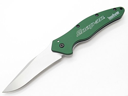 Kershaw Shallot Snap on 1840 Grn Ken Onion Green Speed Safe Knife Green Anodized Aluminum ~ Unused No Box May Have Light Scuffs