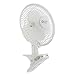 Comfort Zone CZ6C 6-inch Quiet Portable Indoor 2-Speed Desk Fan with Clip and Fully Adjustable Tilt, White primary