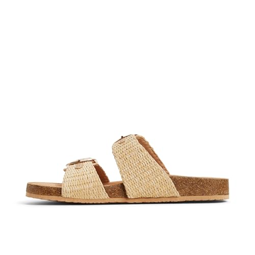 Call It Spring Women's Mahina Flat Sandals, Natural, 7.5