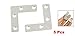 uxcell 5 Pcs Angle Plate Corner Brace Flat L Shape Repair Bracket 50mm x 50mm