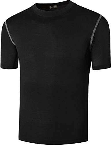 Sportides Boy's 3 Packs Quick Dry Active Sport Short Sleeve Breathable Compression Shirt Tee Tshirt T-Shirt Top LBS709_PackA_150/12