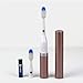Slim Sonic Electric Toothbrush - # VSS110 Rose Gold by Violife for Unisex - 3 Pc Set Toothbrush, Additional Brush Head, AAA Battery