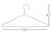 Neaties USA Made Heavy Duty White Vinyl Wire Clothes Hangers, 60pk