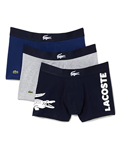 5h1803 Ropa interior, Navy/White-Silver China, M (Pack de 3) para Hombre