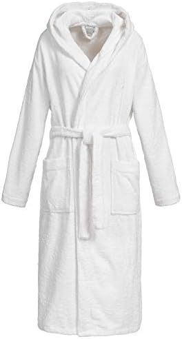 Frette Unisex Hooded Bathrobe, Size L/Xl, White Only