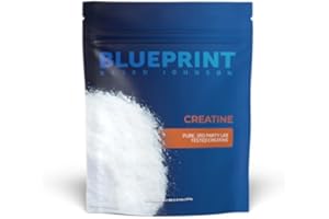 Blueprint Bryan Johnson Creatine Monohydrate Powder – Amino Acid Powder - Suppliment Supports Muscle Growth, Recovery, Strength & Focus – Unflavored Creatine for Women & Men – 5g Dose – 100 Servings