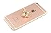 GreatQIQI Phone Ring Stand Holder, Four Leaf Clover Bling Diamond 360 Degree Rotation Smartphone Finger Ring Kickstand Grip Holder Compatible with iPhone Xs Max XR 8 7 6S Plus iPad S9 S8(Rose Gold)