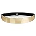 ALAIX Fashion Womens Gold Mirror Stretch Waist Dress Belt