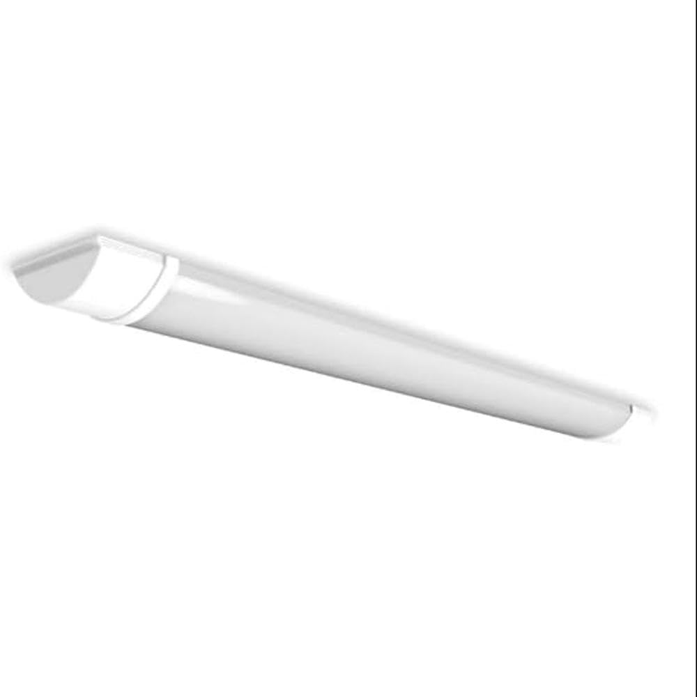 4lite Indoor Batten (White) 3400lm 4ft Daylight IP20 Rated Twin LED Integrated 30W Strip Light - 4L3/2014-4Yr Guarantee