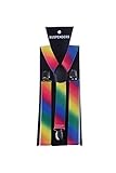 Rainbow Suspenders - Y shape Adjustable Suspenders - Nerdy Costume Halloween