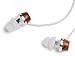 Symphonized ALN Premium Genuine Wood in-Ear Noise-isolating Headphones, Earbuds, Earphones with Mic (White)