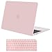 MOSISO MacBook Air 13 inch Case 2019 2018 Release A1932 with Retina Display, Plastic Hard Shell Case & Keyboard Cover Skin Only Compatible with MacBook Air 13 with Touch ID, Rose Quartz primary