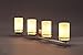 CloudyBay CB17006-BN Bathroom Vanity Light Fixture,4-Bulb Wall Sconce with Opal Glass Shade,UL Listed,Brushed Nickel Finish
