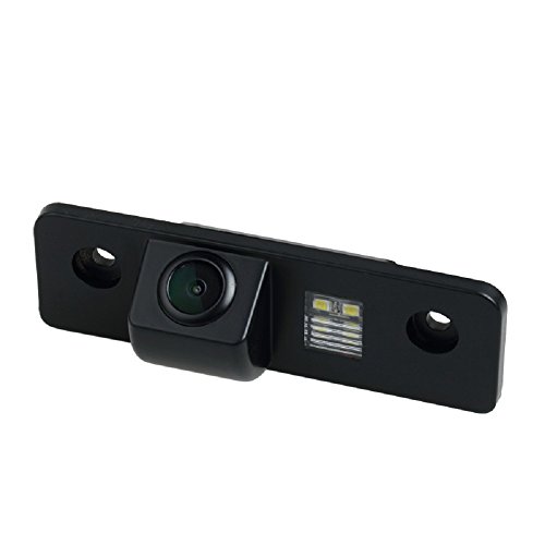 Misayaee Rear View Back Up Reverse Parking Camera in License Plate Lighting Night Version (NTSC) for Octavia A5/Laura/Octavia Mk2(1Z)(2004-2012)/ROOMSTER/TOUR/FABIA
