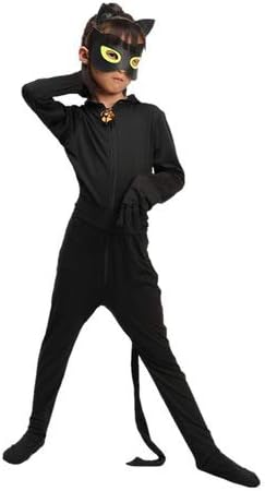 Halloween Party Child Cosplay Kid Costumes Chlid Little Beetle Suit Black Cat Noir Jumpsuit for Christmas