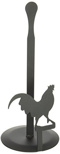 Village Wrought Iron 14 Inch Rooster Paper Towel Stand