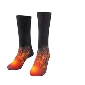 RongWang Thermische Katoenen Verwarmde Sokken Sport Skisokken Winter Voetwarmer Elektrische Verwarmingssok Heren Dames