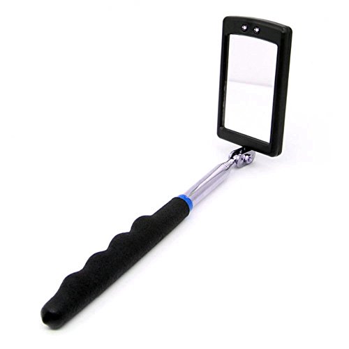 Inspection Mirror Telescopic LED lighting 360 degree flexible rotation for additional viewing