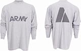 Moisture Wicking Long Sleeve Army PT Shirt IPFU - Reflective Material