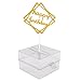 One76 Funny Cake ATM Money Box Money Pulling Cake Making Mold Food Contact Safe, includes 20 Plastic Bag and Happy Birthday Topper Surprise Gift (White)