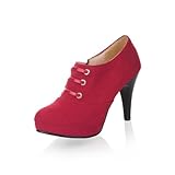 Charm Foot Fashion Womens Platform High Heel Ankle Boots