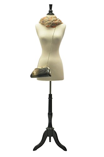 (BS-04+JF-FWPW-4) ROXYDISPLAYTM New Design Female Body Form Size 2-4 with Base