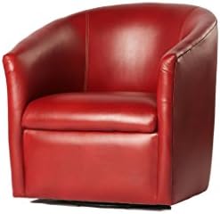 Draper Swivel Chair in Red
