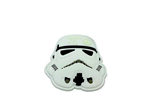Stormtrooper 'Born to Kill' Glow in The Dark PVC Airsoft Paintball Patch