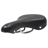 UNISTRENGH Comfortable Bike Seat Waterproof Suspension Cruiser Bicycle Saddle with Central Relief Zone and Ergonomics Design for Mountain Bikes,Road Bikes,Men and Women