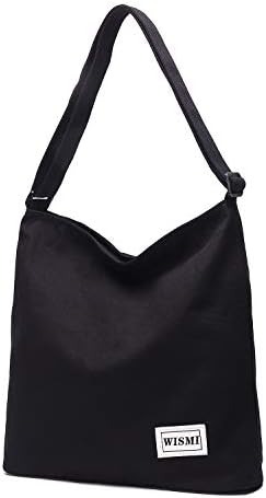 Women's Patterned Canvas Crossbody Bag Casual Hobo Bag Shoulder Bag Shopping Bag