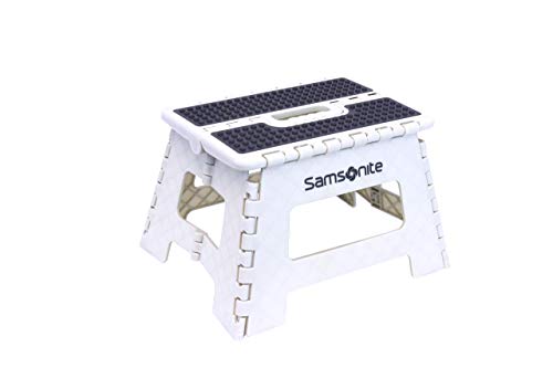 ULTRA-SLIM STEP STOOL - HEAVY DUTY: Folds 2" Wide in White; by Vanderbilt Home