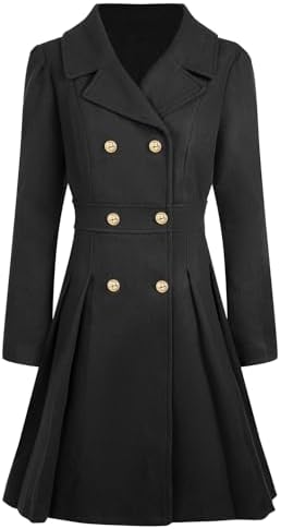 Amazon.com: GRACE KARIN Women Fashion Lapel Double-Breasted A Line
