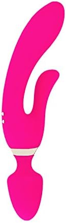 WERTK Personal Massager - 100% Waterproof USB Charging - Multi Speed - Handheld Wireless Massager(PINK)