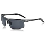 SUNGAIT Men's Polarized Sunglasses for Driving Fishing Golf Metal Frame UV400