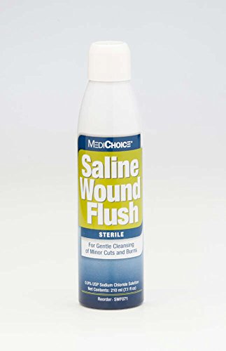 MediChoice Saline Wound Flush Spray, Sterile, 7.1 Ounce (Each of 1)
