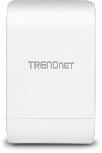 TRENDnet 10dBi Wireless N300 Outdoor PoE Preconfigured Point-to-Point Bridge Bundle Kit, 2 x Preconfigured Wireless N Access Points, IPX6 Rated Housing, TEW-740APBO2K, White