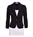 Auliné Collection Women's Casual Work Solid Color Knit Blazer