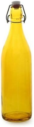 Misheema Creations Designer Yellow Plain Bottle, 1 Litre