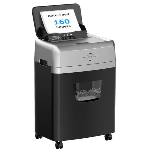BONSEN 160-Sheet Auto Feed Paper Shredder