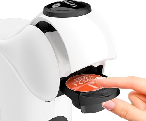 Krups nescafé dolce gusto genio s - máquina de cápsulas multi-bebidas, compacta, alta pressão, tamanho xl, expresso com creme, 30 segundos, parada automática, branco, + 3 pacotes de café sortido