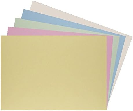 House of Card & Paper A4 160 gsm Card - Assorted Pastel Colours (Pack of 100 Sheets)